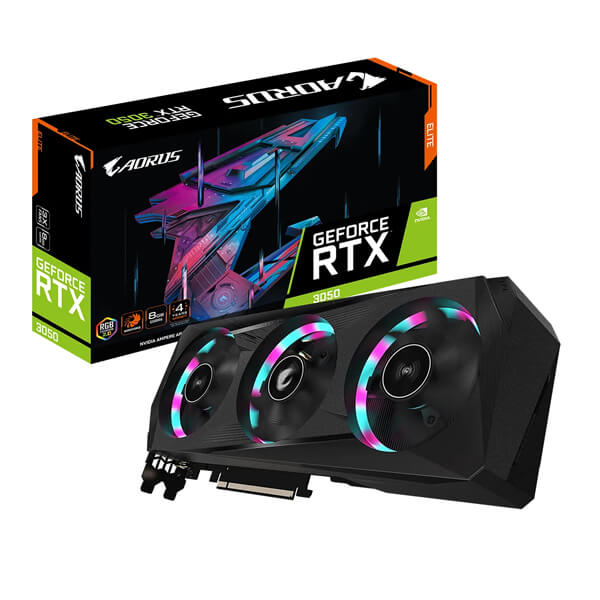 Gigabyte Aorus RTX 3050 Elite LHR 8GB Gaming Graphics Card